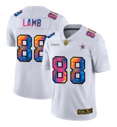 Dallas Cowboys 88 CeeDee Lamb Men White Nike Multi Color 2020 NFL Crucial Catch Limited NFL Jersey Dallas Cowboys 88 CeeDee Lamb Men White Nike Multi Color 2020 NFL Crucial Catch Limited NFL Jersey