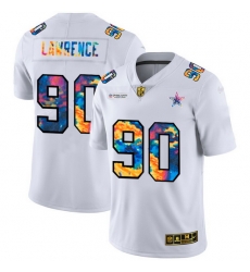 Dallas Cowboys 90 Demarcus Lawrence Men White Nike Multi Color 2020 NFL Crucial Catch Limited NFL Jersey Dallas Cowboys 90 Demarcus Lawrence Men White Nike Multi Color 2020 NFL Crucial Catch Limited NFL Jersey