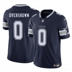 Men Dallas Cowboys 0 DeMarvion Overshown Navy 2025 F U S E Draft Vapor Untouchable Limited Stitched Football Jersey