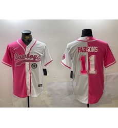 Men Dallas Cowboys 11 Micah Parsons 2024 Arctic white red Stitched Baseball Jersey 3 Men Dallas Cowboys 11 Micah Parsons 2024 Arctic white red Stitched Baseball Jersey 3