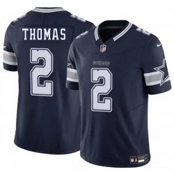 Men Dallas Cowboys 2 Juanyeh Thomas Navy 2025 F U S E Vapor Untouchable Limited Stitched Football Jersey