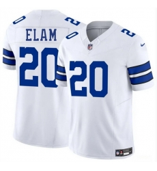 Men Dallas Cowboys 20 Kaiir Elam White 2025 F U S E Vapor Untouchable Limited Stitched Football Jersey Men Dallas Cowboys 20 Kaiir Elam White 2025 F U S E Vapor Untouchable Limited Stitched Football Jersey