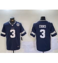 Men Dallas Cowboys 3 Brandin Cooks Navy Vapor Untouchable Limited Stitched Football Jersey Men Dallas Cowboys 3 Brandin Cooks Navy Vapor Untouchable Limited Stitched Football Jersey
