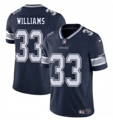 Men Dallas Cowboys 33 Javonte Williams Navy Blue 2025 Vapor Untouchable Limited Stitched Football Jersey