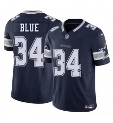 Men Dallas Cowboys 34 Jaydon Blue Navy 2025 F U S E Draft Vapor Untouchable Limited Stitched Football Jersey