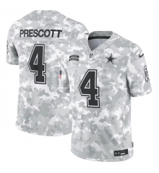 Men Dallas Cowboys 4 Dak Prescott 2024 Arctic Camo Salute To Service Limited Stitched Football Jersey Men Dallas Cowboys 4 Dak Prescott 2024 Arctic Camo Salute To Service Limited Stitched Football Jersey