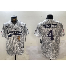 Men Dallas Cowboys 4 Dak Prescott 2024 Arctic Camo Salute To Service Stitched Baseball Jersey 6 Men Dallas Cowboys 4 Dak Prescott 2024 Arctic Camo Salute To Service Stitched Baseball Jersey 6