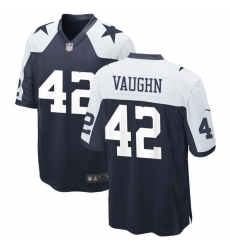 Men Dallas Cowboys 42 Vaughn Navy White Thanksgiving Vapor Untouchable Limited Stitched Football Jersey Men Dallas Cowboys 42 Vaughn Navy White Thanksgiving Vapor Untouchable Limited Stitched Football Jersey