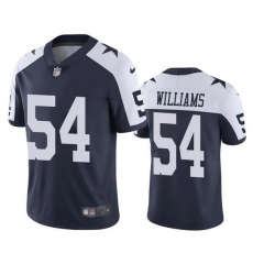 Men Dallas Cowboys 54 Sam Williams White Navy Thanksgiving Vapor Limited Stitched Jersey Men Dallas Cowboys 54 Sam Williams White Navy Thanksgiving Vapor Limited Stitched Jersey