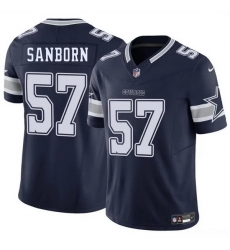 Men Dallas Cowboys 57 Jack Sanborn Navy 2025 F U S E Vapor Untouchable Limited Stitched Football Jersey Men Dallas Cowboys 57 Jack Sanborn Navy 2025 F U S E Vapor Untouchable Limited Stitched Football Jersey