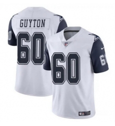 Men Dallas Cowboys 60 Tyler Guyton White 2024 Draft Color Rush Limited Stitched Football Jersey Men Dallas Cowboys 60 Tyler Guyton White 2024 Draft Color Rush Limited Stitched Football Jersey