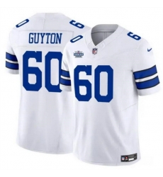 Men Dallas Cowboys 60 Tyler Guyton White 2024 F U S E With Dradt Patch Vapor Untouchable Limited Stitched Football Jersey Men Dallas Cowboys 60 Tyler Guyton White 2024 F U S E With Dradt Patch Vapor Untouchable Limited Stitched Football Jersey