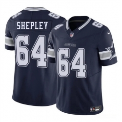 Men Dallas Cowboys 64 Dakoda Shepleys Navy 2025 F U S E Vapor Untouchable Limited Stitched Football Jersey