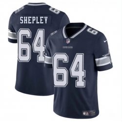 Men Dallas Cowboys 64 Dakoda Shepleys Navy Blue 2025 Vapor Untouchable Limited Stitched Football Jersey