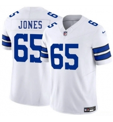 Men Dallas Cowboys 65 Robert Jones White 2025 F U S E Vapor Untouchable Limited Stitched Football Jersey Men Dallas Cowboys 65 Robert Jones White 2025 F U S E Vapor Untouchable Limited Stitched Football Jersey