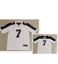 Men Dallas Cowboys 7 Trevon Diggs White Thanksgiving Vapor Untouchable Stitched NFL Nike Limited Jersey Men Dallas Cowboys 7 Trevon Diggs White Thanksgiving Vapor Untouchable Stitched NFL Nike Limited Jersey