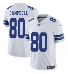 Men Dallas Cowboys 80 Parris Campbell White 2025 Vapor Untouchable Limited Stitched Football Jersey