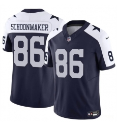 Men Dallas Cowboys 86 Luke Schoonmaker Navy White Thanksgiving Vapor Untouchable Limited Stitched Football Jersey Men Dallas Cowboys 86 Luke Schoonmaker Navy White Thanksgiving Vapor Untouchable Limited Stitched Football Jersey