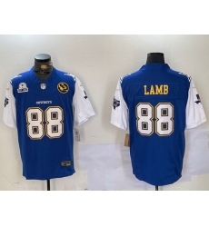 Men Dallas Cowboys 88 CeeDee Lamb 2024 F U S E Navy Gold With Texas 26 John Madden Patch Stitched Football Jersey 1 Men Dallas Cowboys 88 CeeDee Lamb 2024 F U S E Navy Gold With Texas 26 John Madden Patch Stitched Football Jersey 1