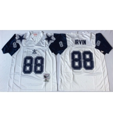 Men Dallas Cowboys 88 Michael Irvin White M&N Throwback Jersey Men Dallas Cowboys 88 Michael Irvin White M&N Throwback Jersey