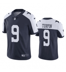 Men Dallas Cowboys 9 KaVontae Turpin Navy White Thanksgiving Vapor Limited Stitched Football Jersey Men Dallas Cowboys 9 KaVontae Turpin Navy White Thanksgiving Vapor Limited Stitched Football Jersey