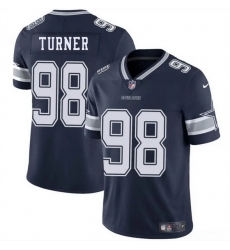 Men Dallas Cowboys 98 Payton Turner Navy Blue 2025 Vapor Untouchable Limited Stitched Football Jersey