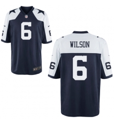 Men Nike Dallas Cowboys Wilson 6 Blue Thanksgivens Vapor Limited NFL Jersey Men Nike Dallas Cowboys Wilson 6 Blue Thanksgivens Vapor Limited NFL Jersey