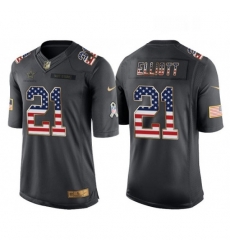 Mens Nike Dallas Cowboys 21 Ezekiel Elliott Limited Black USA Flag Salute To Service NFL Jersey Mens Nike Dallas Cowboys 21 Ezekiel Elliott Limited Black USA Flag Salute To Service NFL Jersey