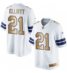 Mens Nike Dallas Cowboys 21 Ezekiel Elliott Limited WhiteGold NFL Jersey Mens Nike Dallas Cowboys 21 Ezekiel Elliott Limited WhiteGold NFL Jersey