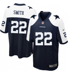 Mens Nike Dallas Cowboys 22 Emmitt Smith Game Navy Blue Throwback Alternate NFL Jersey Mens Nike Dallas Cowboys 22 Emmitt Smith Game Navy Blue Throwback Alternate NFL Jersey