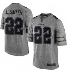 Mens Nike Dallas Cowboys 22 Emmitt Smith Limited Gray Gridiron NFL Jersey Mens Nike Dallas Cowboys 22 Emmitt Smith Limited Gray Gridiron NFL Jersey