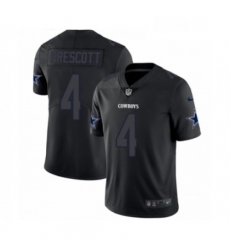 Mens Nike Dallas Cowboys 4 Dak Prescott Limited Black Rush Impact NFL Jersey Mens Nike Dallas Cowboys 4 Dak Prescott Limited Black Rush Impact NFL Jersey