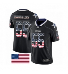 Mens Nike Dallas Cowboys 55 Leighton Vander Esch Limited Black Rush USA Flag NFL Jersey Mens Nike Dallas Cowboys 55 Leighton Vander Esch Limited Black Rush USA Flag NFL Jersey