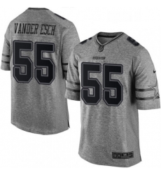 Mens Nike Dallas Cowboys 55 Leighton Vander Esch Limited Gray Gridiron NFL Jersey Mens Nike Dallas Cowboys 55 Leighton Vander Esch Limited Gray Gridiron NFL Jersey