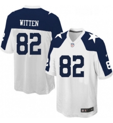 Mens Nike Dallas Cowboys 82 Jason Witten Game White Throwback Alternate NFL Jersey Mens Nike Dallas Cowboys 82 Jason Witten Game White Throwback Alternate NFL Jersey