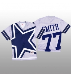 NFL Dallas Cowboys 77 Tyron Smith White Men Mitchell 26 Nell Big Face Fashion Limited NFL Jersey NFL Dallas Cowboys 77 Tyron Smith White Men Mitchell 26 Nell Big Face Fashion Limited NFL Jersey