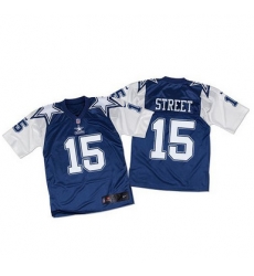 Nike Cowboys #15 Devin Street Navy BlueWhite Throwback Mens Stitched NFL Elite Jersey Nike Cowboys #15 Devin Street Navy BlueWhite Throwback Mens Stitched NFL Elite Jersey