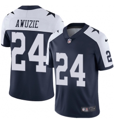 Nike Cowboys #24 Chidobe Awuzie Navy Blue Thanksgiving Mens Stitched NFL Vapor Untouchable Limited Throwback Jersey Nike Cowboys #24 Chidobe Awuzie Navy Blue Thanksgiving Mens Stitched NFL Vapor Untouchable Limited Throwback Jersey