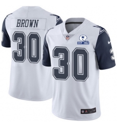 Nike Cowboys 30 Anthony Brown White Men Stitched With Established In 1960 Patch NFL Limited Rush Jersey Nike Cowboys 30 Anthony Brown White Men Stitched With Established In 1960 Patch NFL Limited Rush Jersey