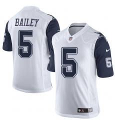 Nike Cowboys #5 Dan Bailey White Mens Stitched NFL Limited Rush Jerseys Nike Cowboys #5 Dan Bailey White Mens Stitched NFL Limited Rush Jerseys
