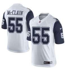 Nike Cowboys #55 Rolando McClain White Mens Stitched NFL Limited Jerseys Nike Cowboys #55 Rolando McClain White Mens Stitched NFL Limited Jerseys