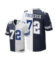Nike Cowboys #72 Travis Frederick Navy Blue White Mens Stitched NFL Elite Split Jersey Nike Cowboys #72 Travis Frederick Navy Blue White Mens Stitched NFL Elite Split Jersey