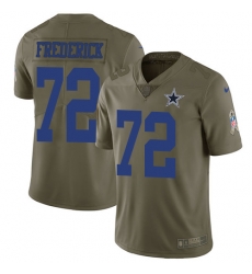 Nike Cowboys #72 Travis Frederick Olive Mens Stitched NFL Limited 2017 Salute To Service Jersey Nike Cowboys #72 Travis Frederick Olive Mens Stitched NFL Limited 2017 Salute To Service Jersey