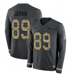 Nike Cowboys 89 Blake Jarwin Anthracite Salute to Service Men Stitched NFL Limited Therma Long Sleeve Jersey Nike Cowboys 89 Blake Jarwin Anthracite Salute to Service Men Stitched NFL Limited Therma Long Sleeve Jersey