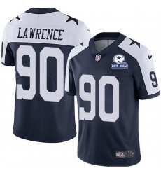 Nike Cowboys 90 DeMarcus Lawrence Navy Blue Thanksgiving Men Stitched With Established In 1960 Patch NFL Vapor Untouchable Limited Throwback Jersey Nike Cowboys 90 DeMarcus Lawrence Navy Blue Thanksgiving Men Stitched With Established In 1960 Patch NFL Vapor Untouchable Limited Throwback Jersey