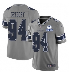 Nike Cowboys 94 Randy Gregory Gray Men Stitched With Established In 1960 Patch NFL Limited Inverted Legend Jersey Nike Cowboys 94 Randy Gregory Gray Men Stitched With Established In 1960 Patch NFL Limited Inverted Legend Jersey