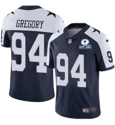 Nike Cowboys 94 Randy Gregory Navy Blue Thanksgiving Men Stitched With Established In 1960 Patch NFL Vapor Untouchable Limited Throwback Jersey Nike Cowboys 94 Randy Gregory Navy Blue Thanksgiving Men Stitched With Established In 1960 Patch NFL Vapor Untouchable Limited Throwback Jersey