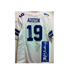 Nike Dallas Cowboys 19 Miles Austin White Elite Signed NFL Jersey Nike Dallas Cowboys 19 Miles Austin White Elite Signed NFL Jersey