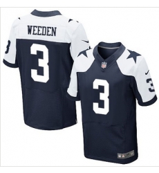 Nike Dallas Cowboys #3 Brandon Weeden Navy Blue Thanksgiving Throwback Mens Stitched NFL Elite Jersey Nike Dallas Cowboys #3 Brandon Weeden Navy Blue Thanksgiving Throwback Mens Stitched NFL Elite Jersey