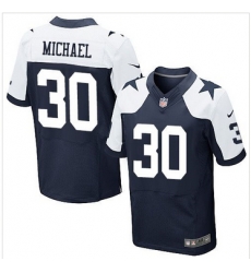 Nike Dallas Cowboys #30 Christine Michael Navy Blue Thanksgiving Throwback Mens Stitched NFL Elite Jersey Nike Dallas Cowboys #30 Christine Michael Navy Blue Thanksgiving Throwback Mens Stitched NFL Elite Jersey